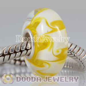 Environmental Murano bighole Jewelry Glass Beads with 925 Stamped