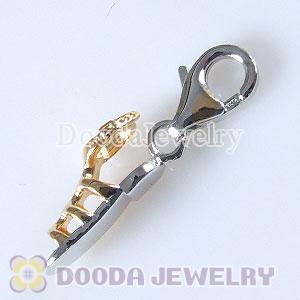 Gold Plated Sterling Silver Tscharm Jewelry Sandal Charms