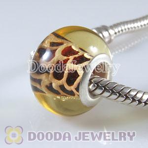European Style amber Charm Beads fit European, Largehole Jewelry, Lovecharmlinks Bracelet