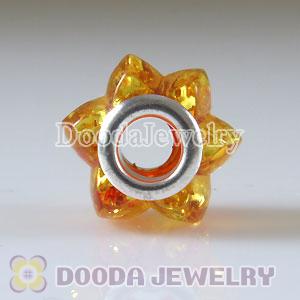 European amber glass beads for European style bracelet