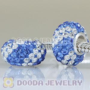 European Austrian crystal blue stone beads
