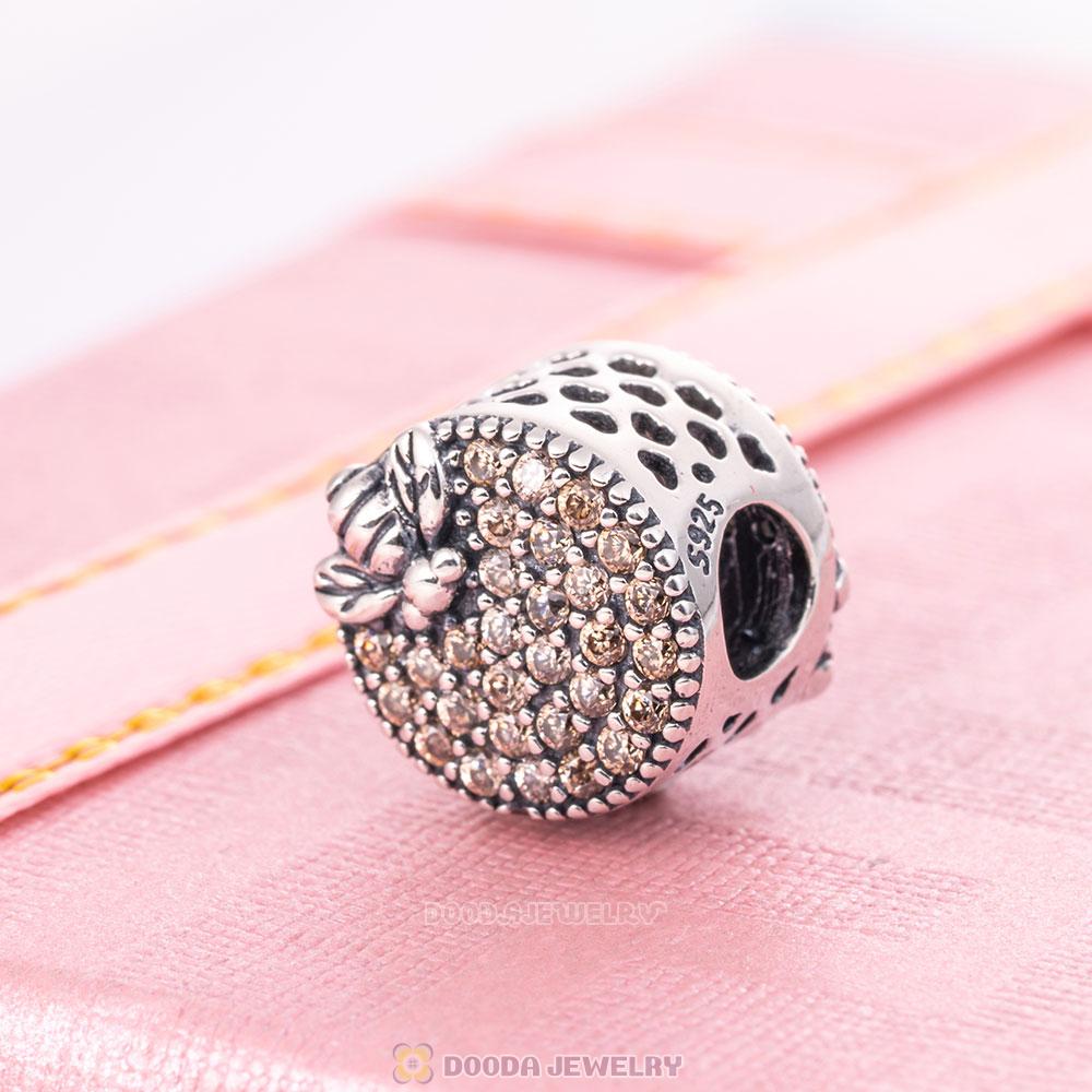 Hardworking Bee Insect Charms with Cubic Zirconia