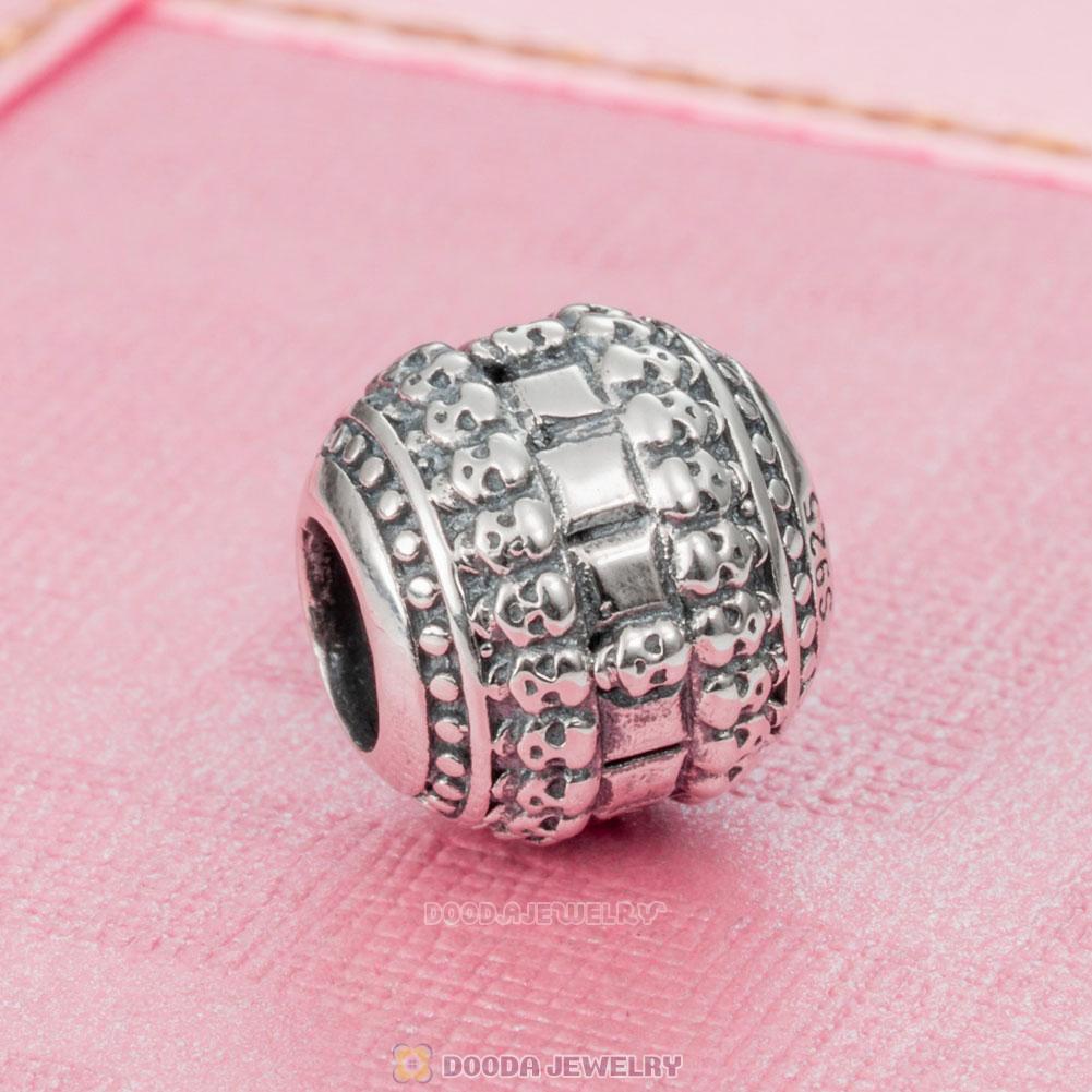 European Halloween Skull Beads 925 Silver
