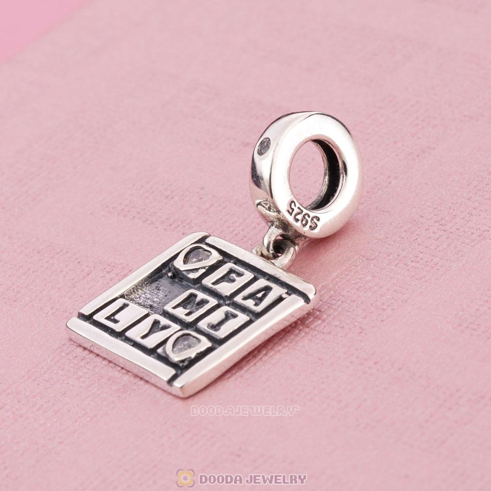 Silver Family Game Pendant Charm
