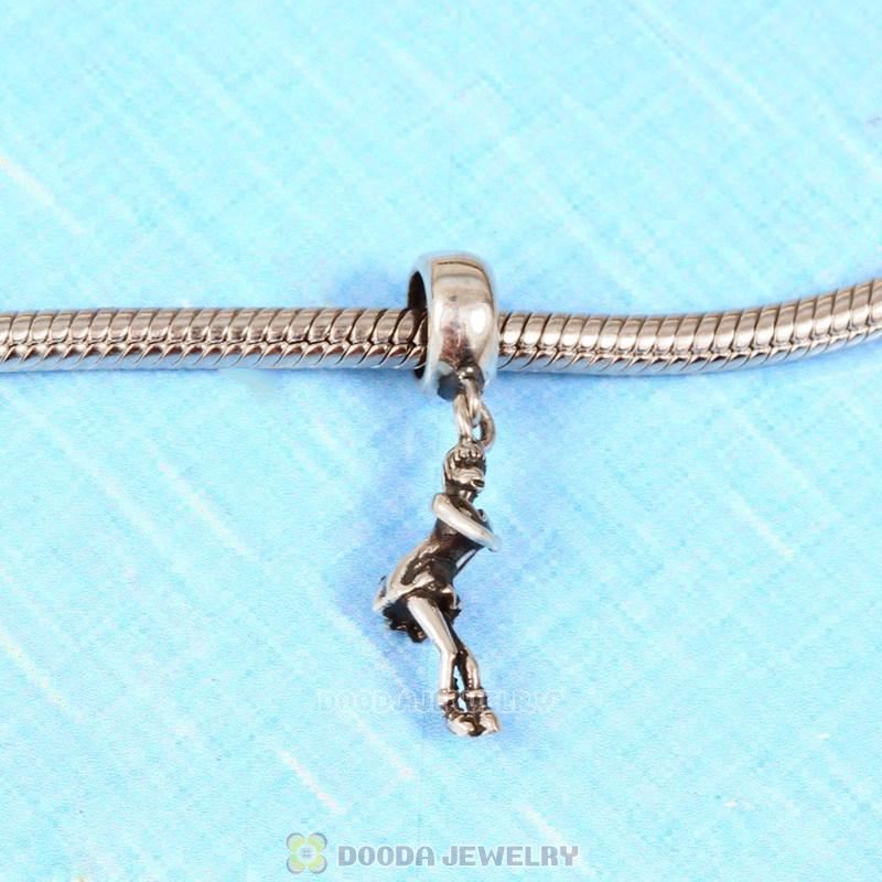 European Style Sterling Silver Beads Dangle Figure Skater Charm