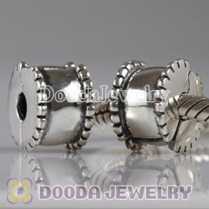Beveled Silver Clip Beads fit European, Largehole Jewelry Bracelet
