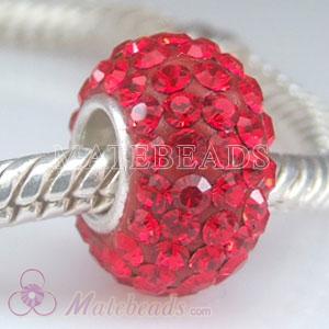 European Austrian crystal red beads