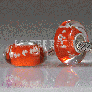 Environmental moonstone glass beads fit European, Largehole Jewelry, Lovecharmlinks Bracelets