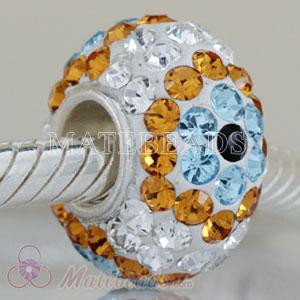 2010 latest Austrian crystal European charms fit fashion focal beads