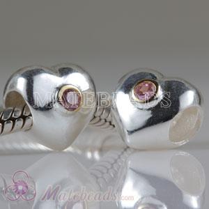 charm jewellers European style charms with pink stones