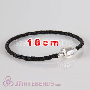 black European leather bracelet