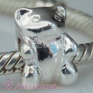 European silver bear beads