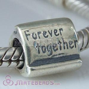 Sterling silver forever together beads
