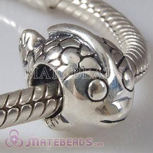 European sterling silver Little Carp beads