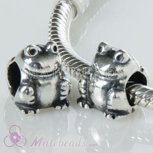 European silver Frog beads