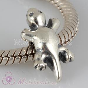 Wholesale European lizard silver bead 