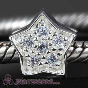 925 Sterling silver Star beads