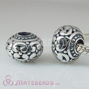 European sterling silver ancient beads