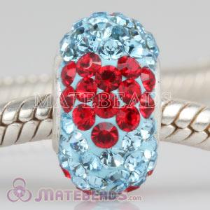 2011 latest blue Austrian crystal European hot heart charms