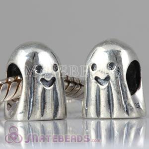 European sterling silver Ghost charm for Halloween