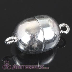 Dia 10mm Sterling Silver Magnetic Ellipsoid Clasp