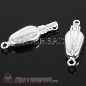 8.7X21mm Sterling Silver Pearl Fishhook Clasp Smooth Olivary