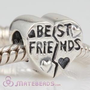 Kerastyle Sterling Silver Best Friends Heart Bead European Compatible