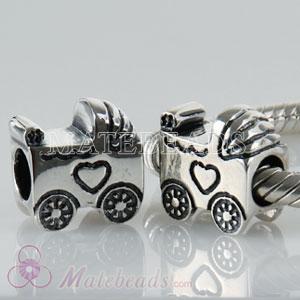 European silver Baby carriage/pram
