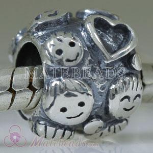 European Sterling Silver Family Beads