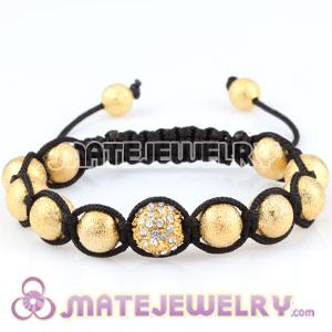 Wholesale Sambarla Style Bracelet Gold Crystal Ball Beads