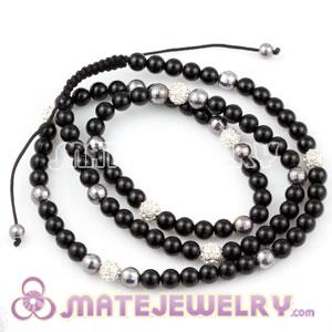 Wholesale Fashion Sambarla Jewelry Necklaces Black and Crystal Ball Beads