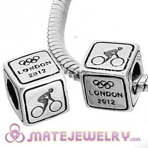 Sterling Silver European Cycling Road Beads London 2012 Olympics Charms