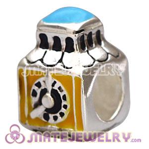 Wholesale European Sterling Silver Clock Charm Beads 