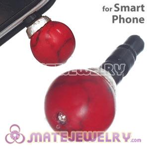 10mm Red Coral Mobile Earphone Jack Plug Fit iPhone 