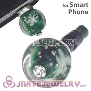 10mm Snowflake Mobile Earphone Jack Plug Fit iPhone 