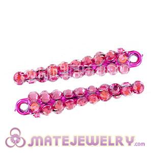 Wholesale 34mm Basketball Wives Resin Crystal Spike Earring Beads 