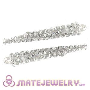 Wholesale 52mm Basketball Wives Resin Crystal Spike Earring Beads 