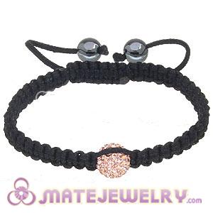 Wholesale Bargain Price Handmade Pave Crystal Macrame Bracelets