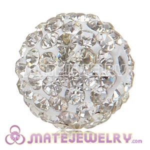 Wholesale Cheap Price 12mm Handmade Pave White Crystal Beads