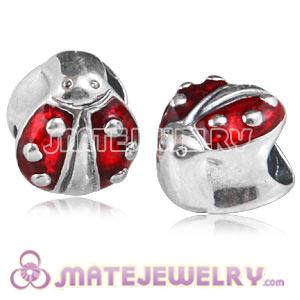 Antique Sterling Silver European Ladybug Charms Beads Wholesale