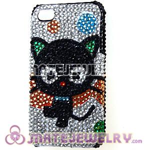 Crystal Cat Back Cover Cases For iPhone 4 iPhone 4S 