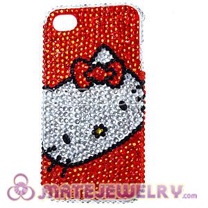 Best Crystal Hello Kitty Back Cover Cases For iPhone 4 iPhone 4S 