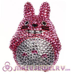 Cute 3D Bling Crystal Chinchilla Absorbable Doll For iPhone Cases 