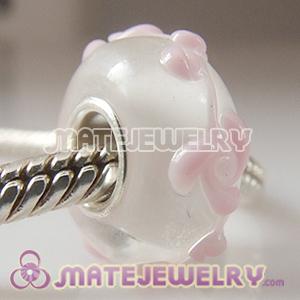Lampwork Glass Pink lover Beads