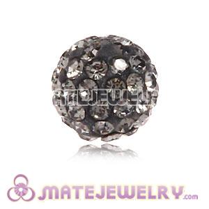 Wholesale Cheap Price 8mm Grey Handmade Pave Crystal Beads