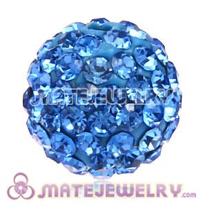 Wholesale Cheap Price 12mm Handmade Pave Blue Crystal Beads