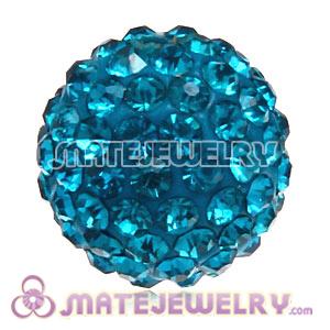 Wholesale Cheap Price 12mm Handmade Pave Blue Crystal Beads