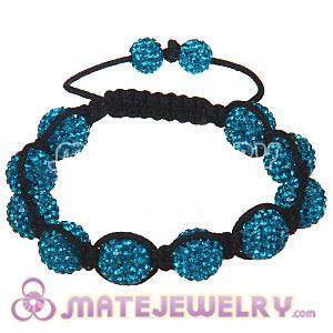 Wholesale Bargain Price Handmade Pave Blue Crystal TresorBeads Bracelets