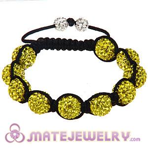 Wholesale Bargain Price Handmade Pave Yellow Crystal TresorBeads Bracelets