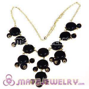 2012 New Fashion Black Bubble Bib Statement Necklace 